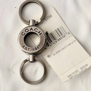 RARE Vintage Authentic & Rare COACH Vintage Grommet Valet Keychain Fob #1658-NWT
